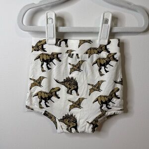 NWT Kate Quinn Dinosaur Print Diaper Cover - Bamboo